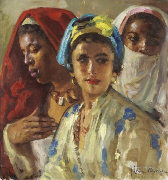 women Jose Cruz Herrera genre Araber Oil Paintings